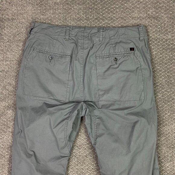 Relwen Pants Men's 32 Measures 34 x 29.5 Gray Flyweight Flex Chino Stretch - Picture 5 of 13